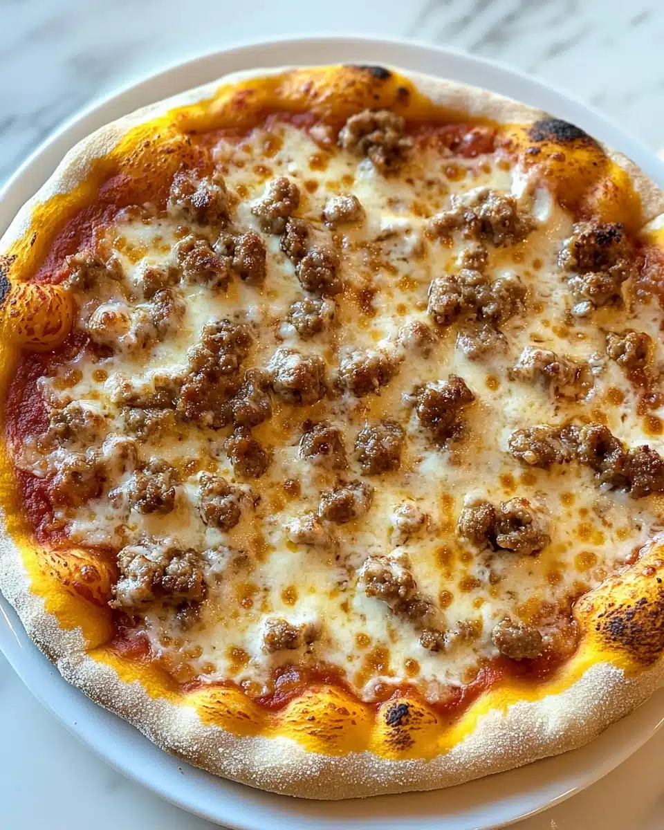 Hot Sausage Feta Honey Pizza Recipe