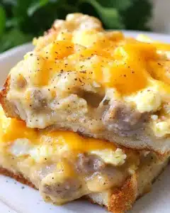Sausage Gravy Breakfast Pizza Recipe