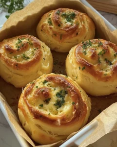Buttery Cheese Garlic Rolls Recipe