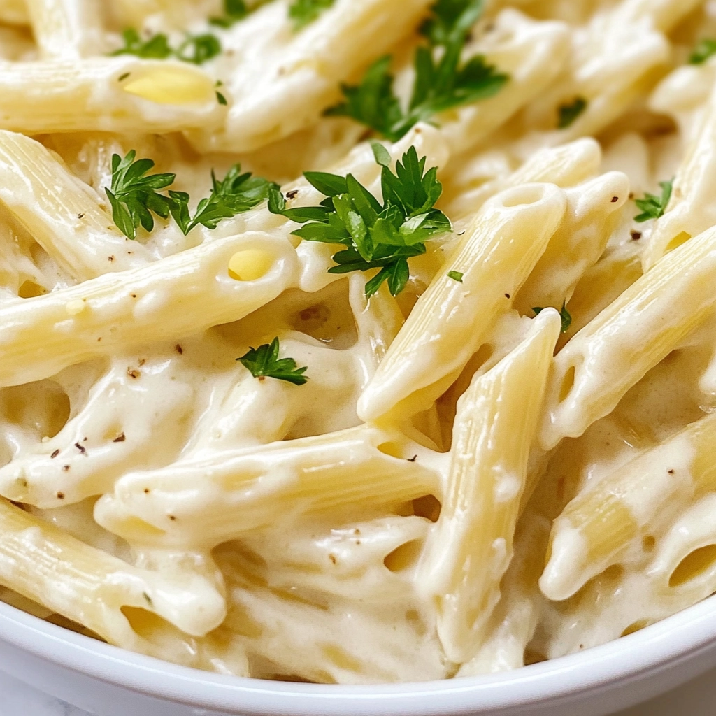 White Sauce Penne Pasta Recipe - Recipe Image
