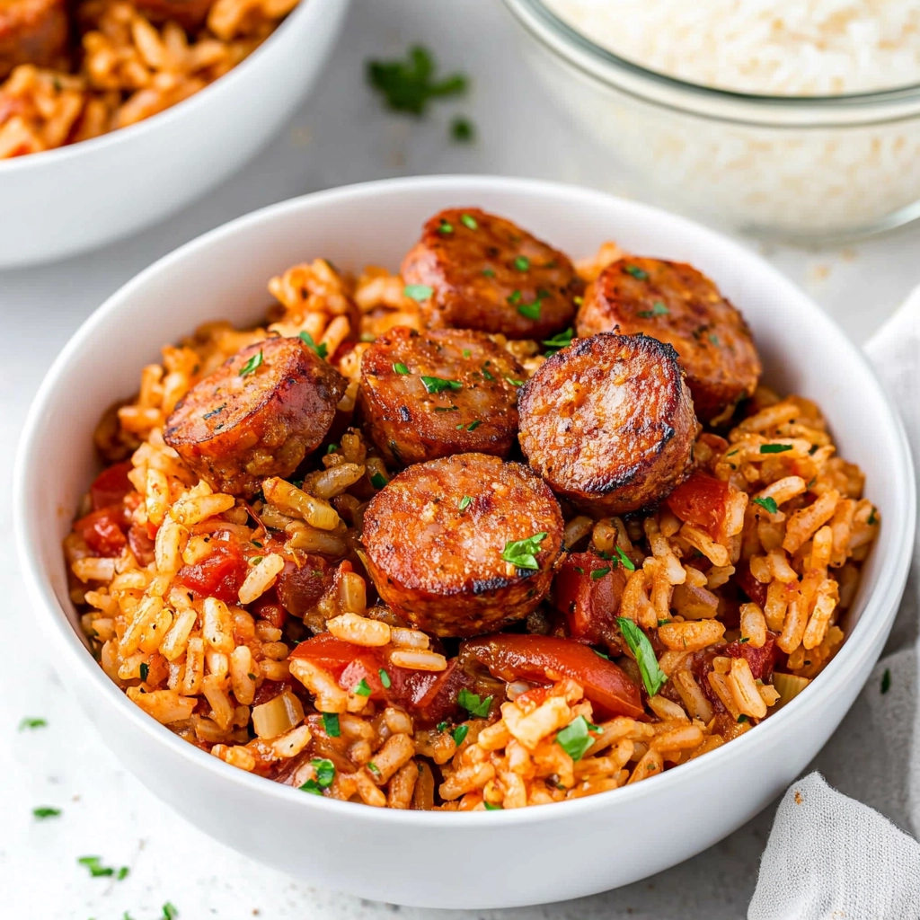 One-Pot Smoked Sausage And Rice Recipe - Recipe Image