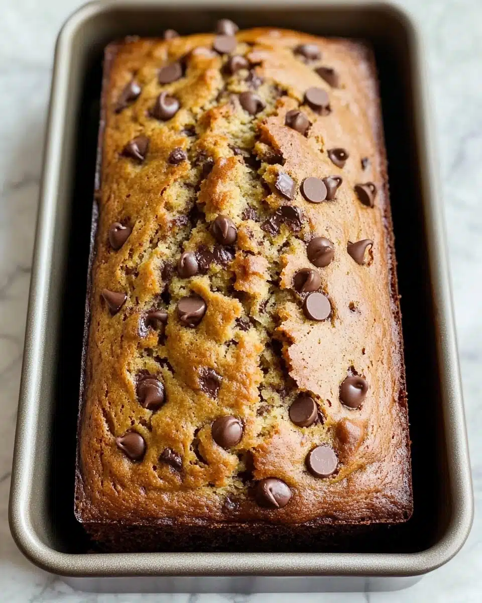Peanut Butter Chocolate Chip Banana Bread Recipe