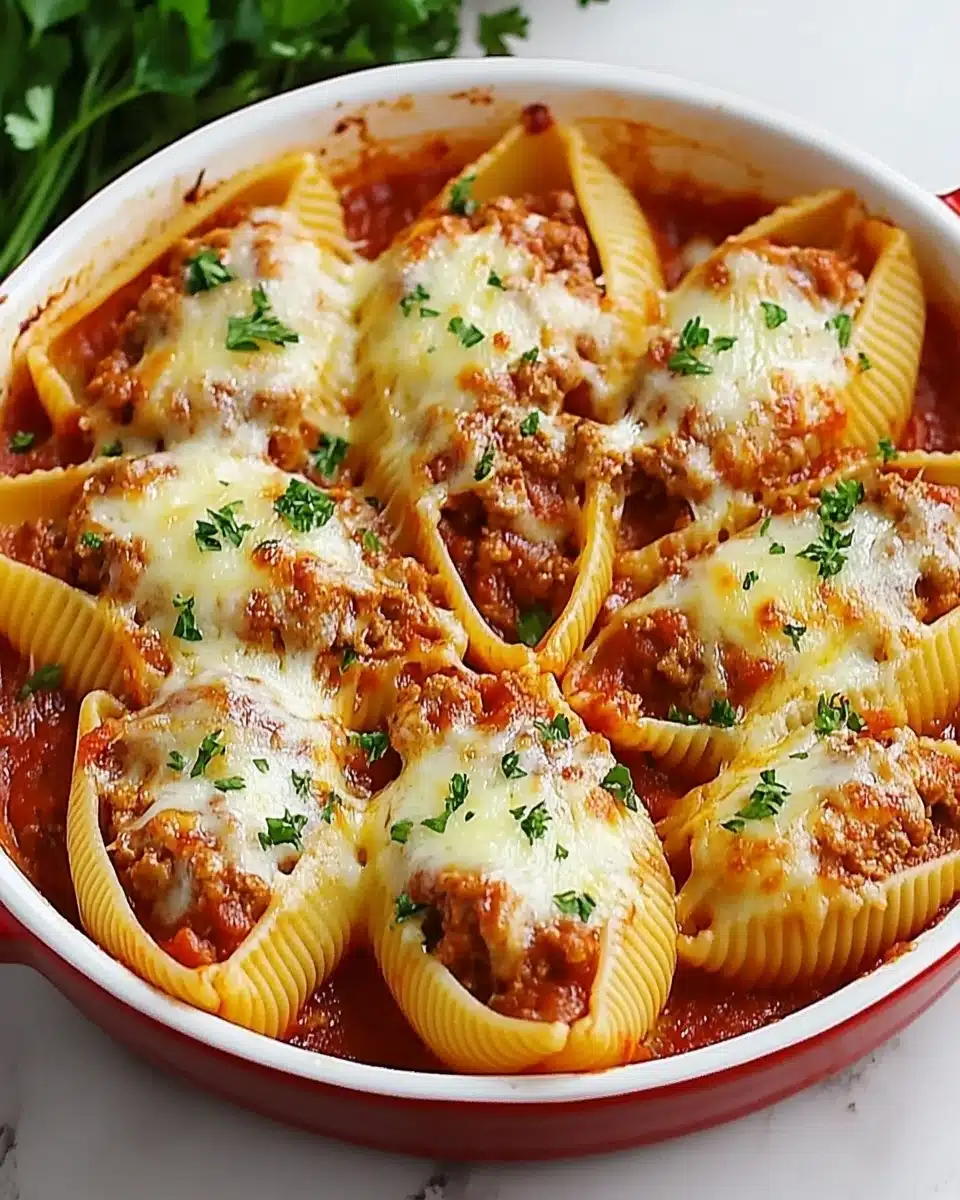 Best Stuffed Shells with Ground Beef Recipe