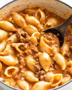Creamy Beef and Shells Recipe
