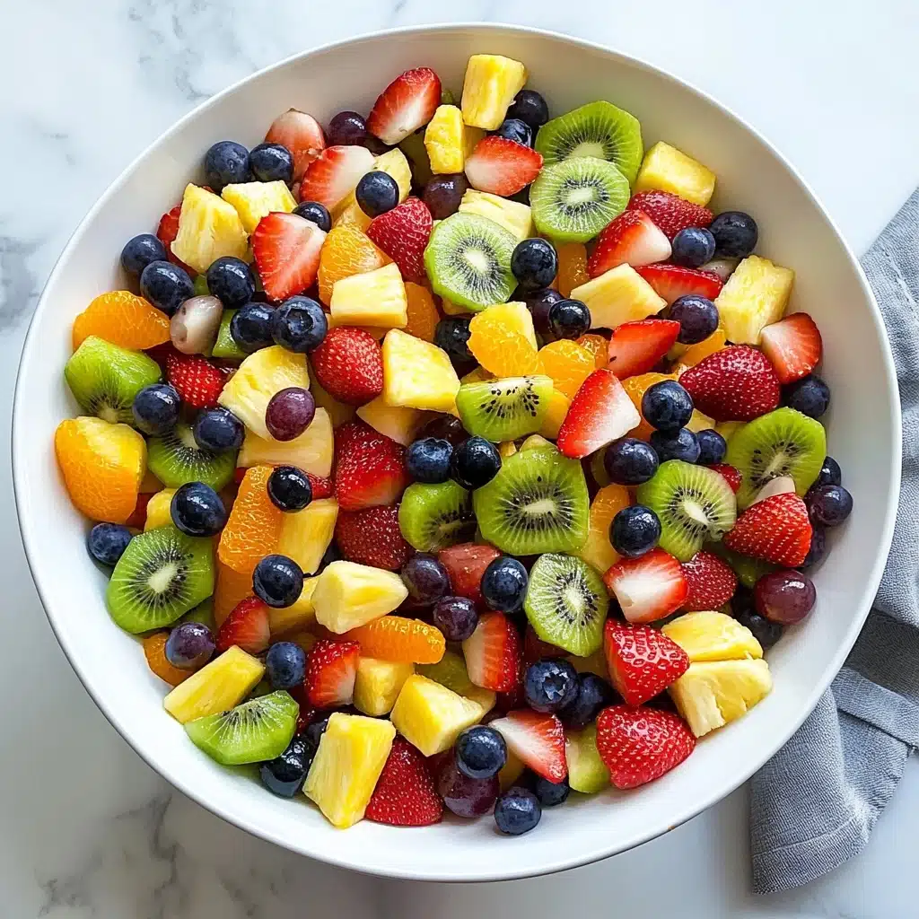 Honey Lime Rainbow Fruit Salad Recipe - Recipe Image