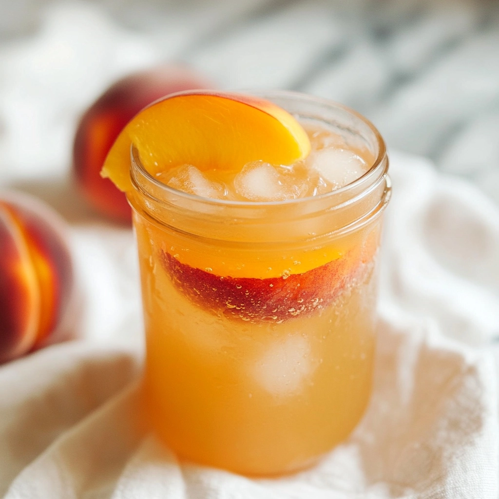 Homemade Peach Lemonade Recipe - Recipe Image