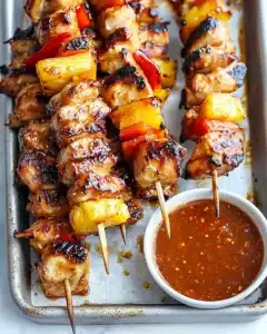 BBQ Pineapple Chicken Kabobs Recipe