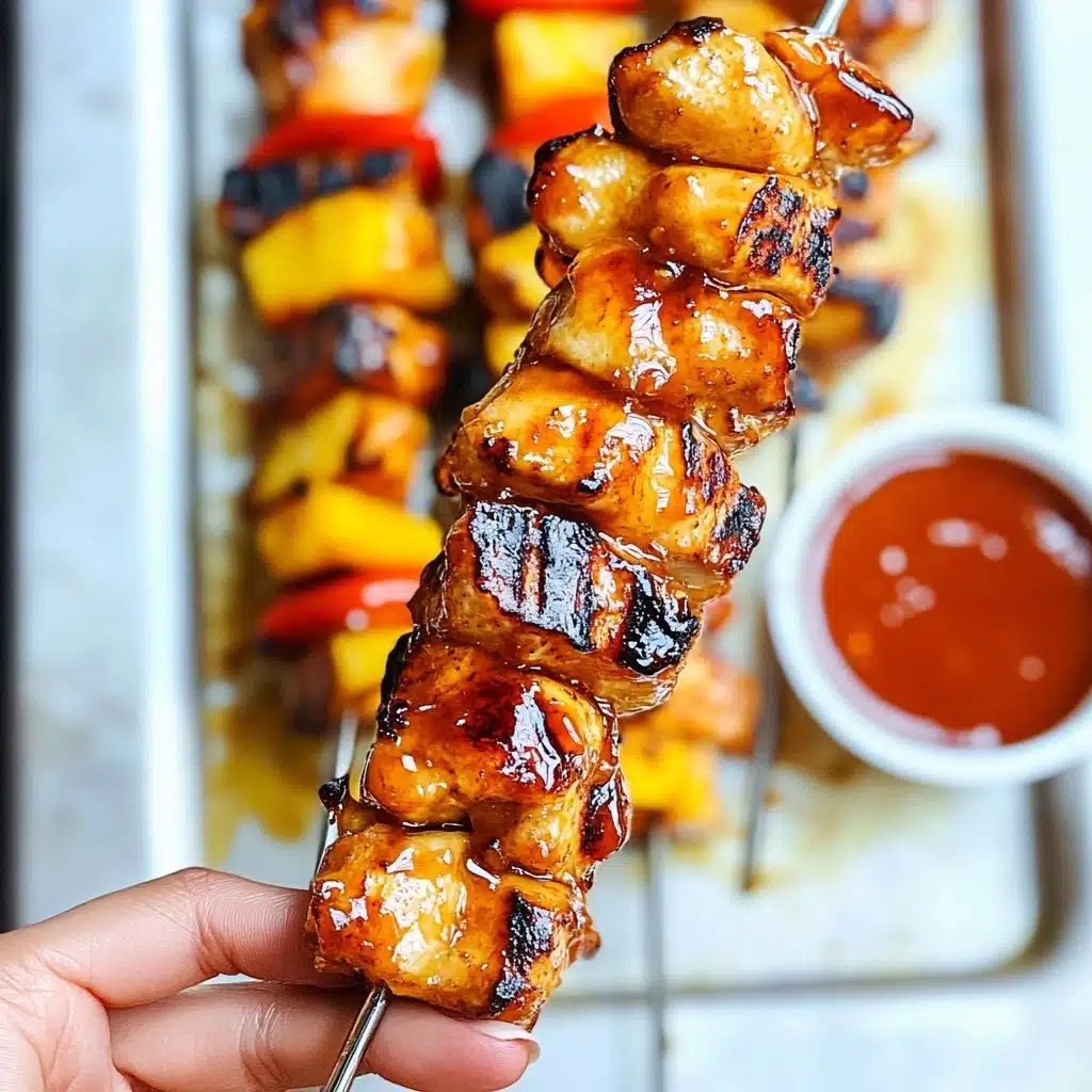 BBQ Pineapple Chicken Kabobs Recipe - Recipe Image
