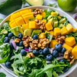 Mango Cucumber Salad with Blueberry and Avocado Recipe