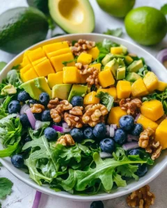 Mango Cucumber Salad with Blueberry and Avocado Recipe