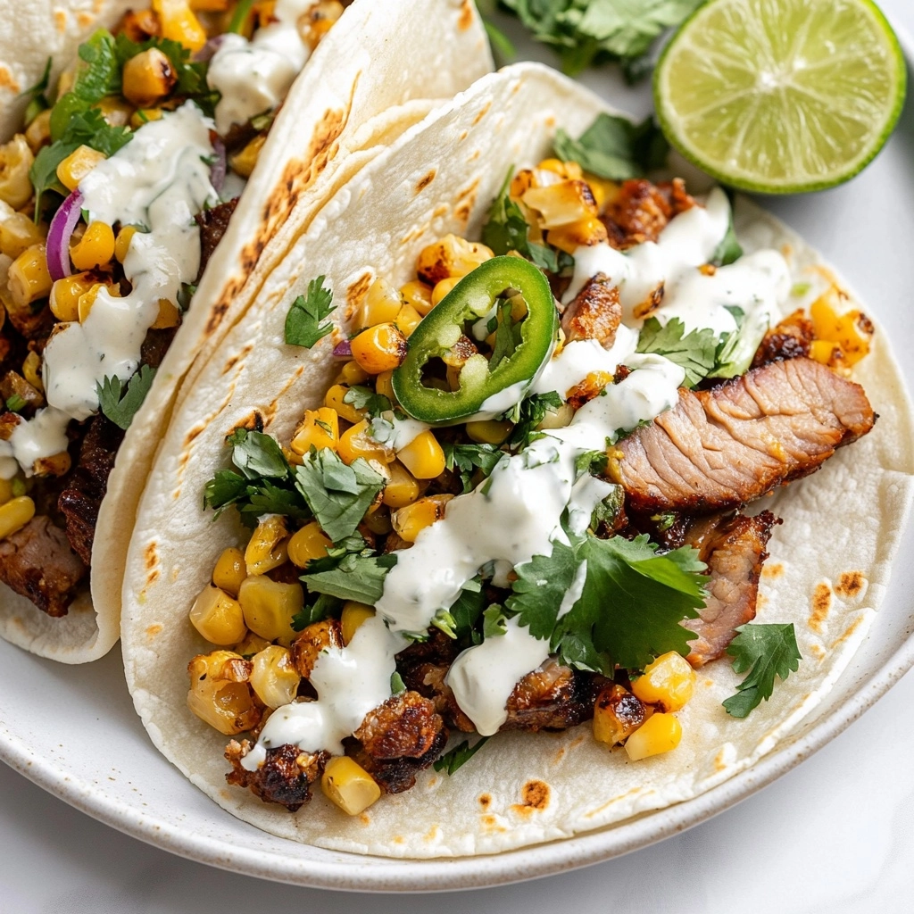 Crazy Good Street Corn Chicken Tacos Recipe - Recipe Image