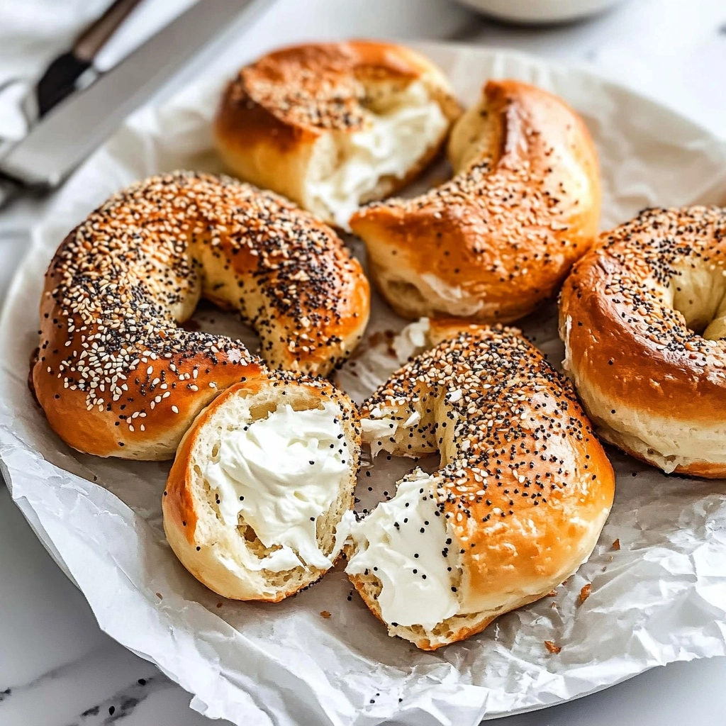 Air Fryer Protein Bagels Recipe - Recipe Image
