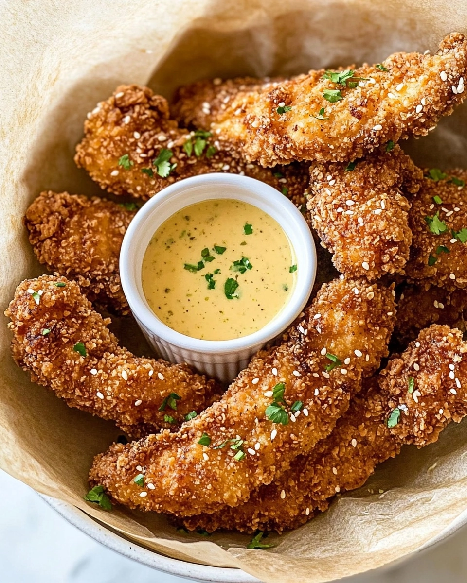 Air Fryer Chicken Tenders with Honey Mustard Sauce Recipe