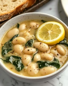 Creamy Lemon Garlic Butter Beans Recipe