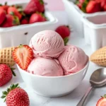 Vegan No-Churn Strawberry Ice Cream Recipe