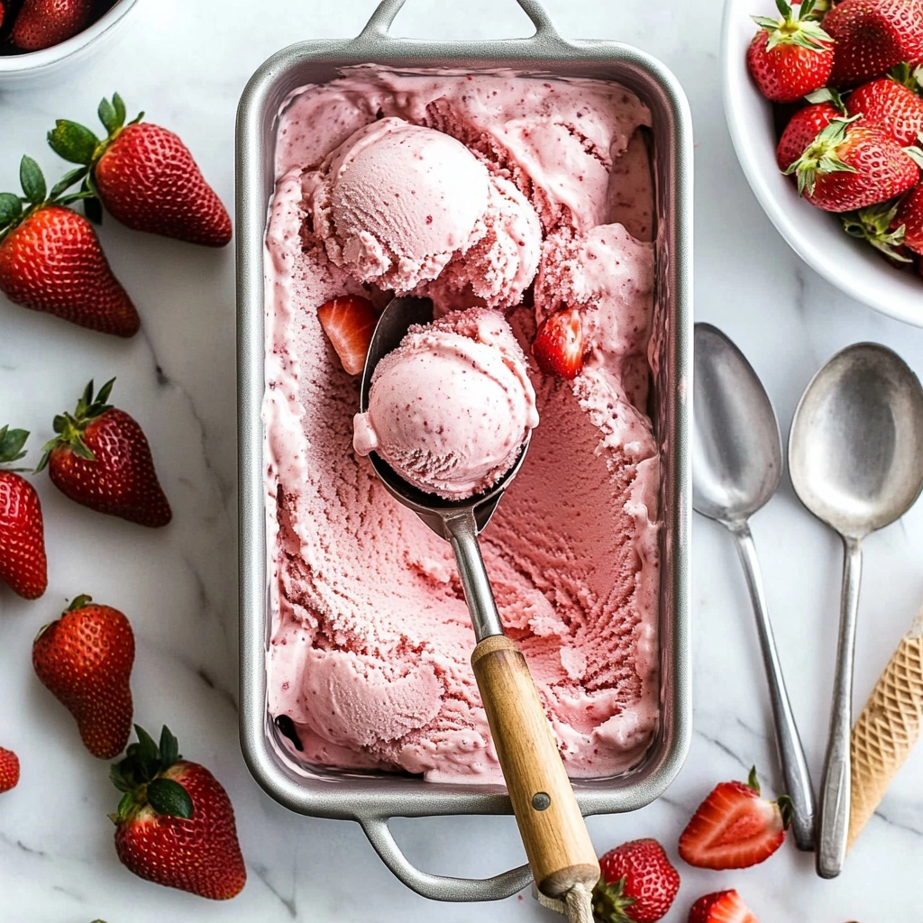 Vegan No-Churn Strawberry Ice Cream Recipe - Recipe Image