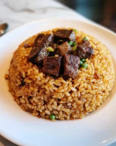 Golden Steak Fried Rice Recipe