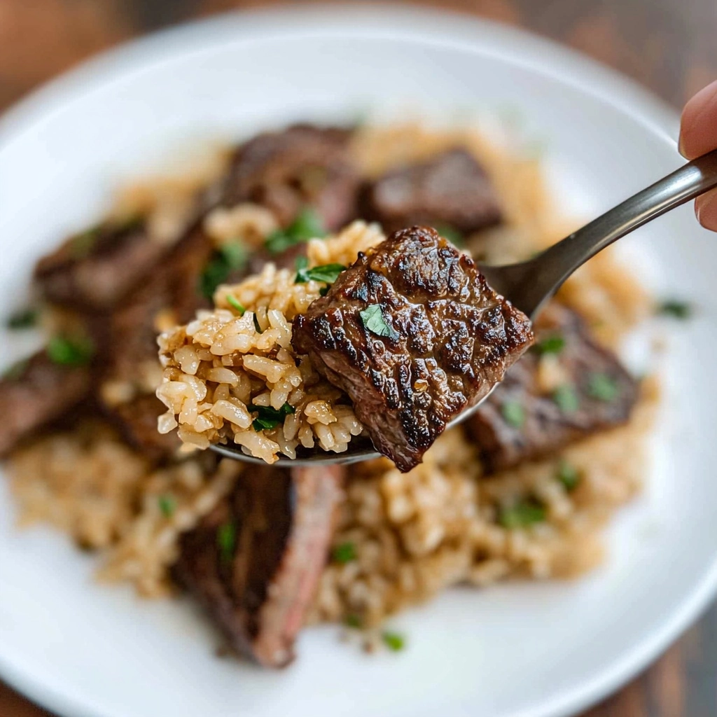 Golden Steak Fried Rice Recipe - Recipe Image