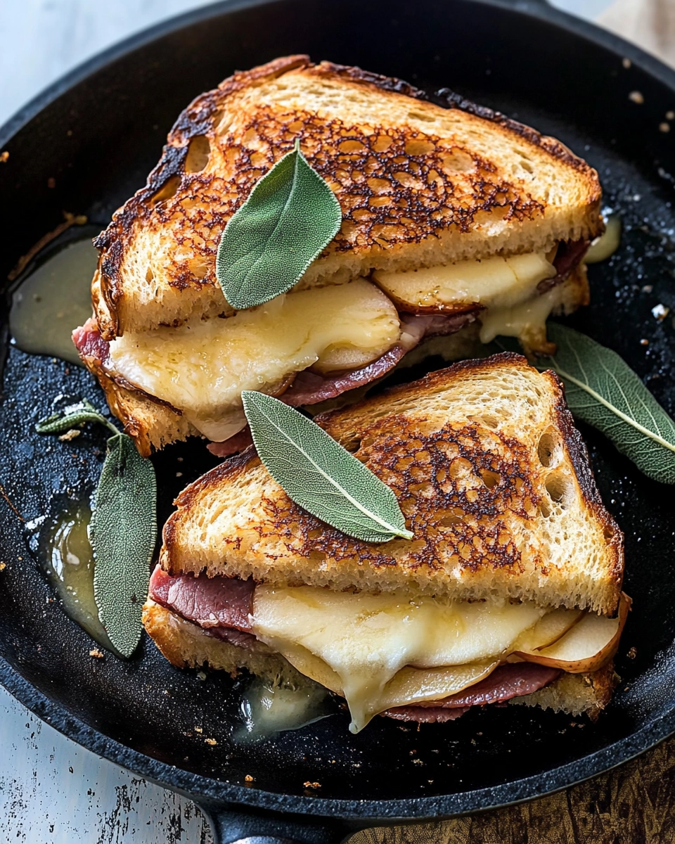 French Onion and Apple Grilled Cheese. Recipe
