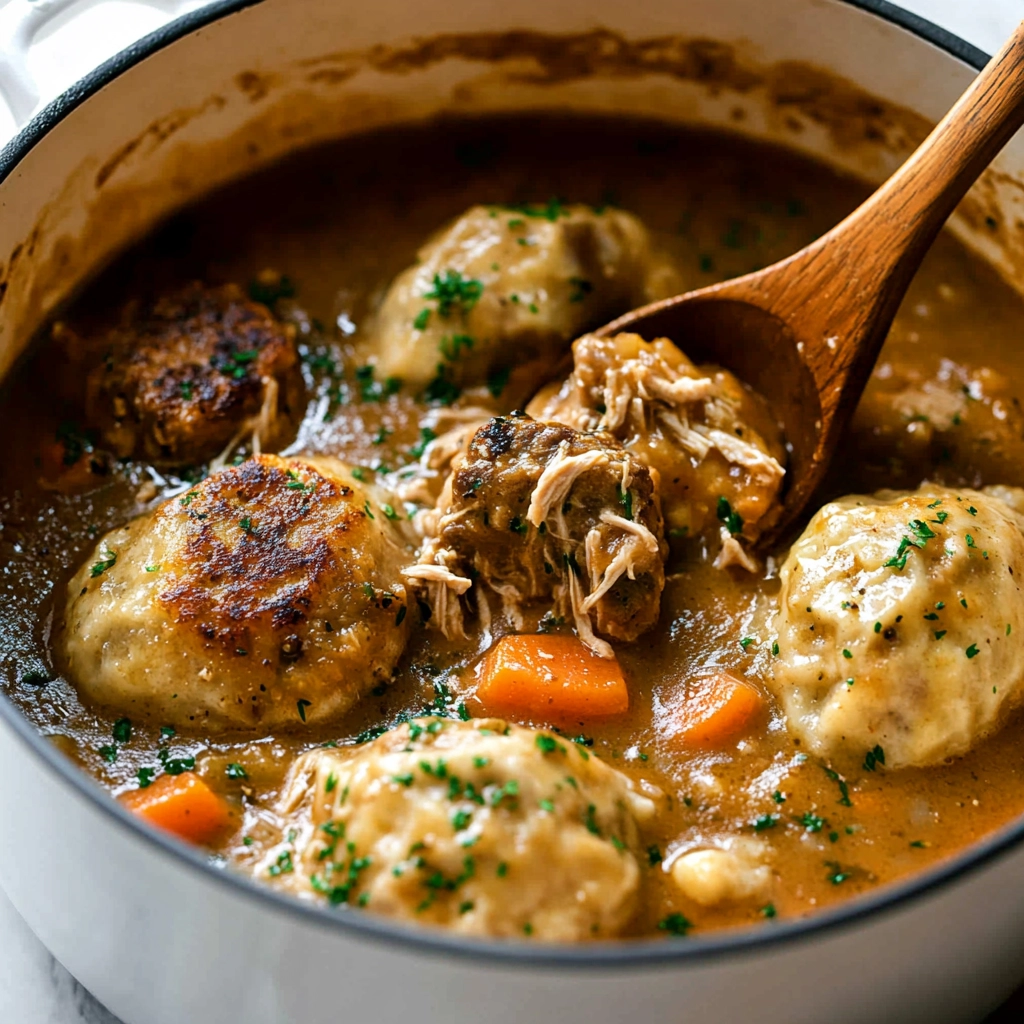 Chicken and Pumpkin Dumplings Recipe - Recipe Image
