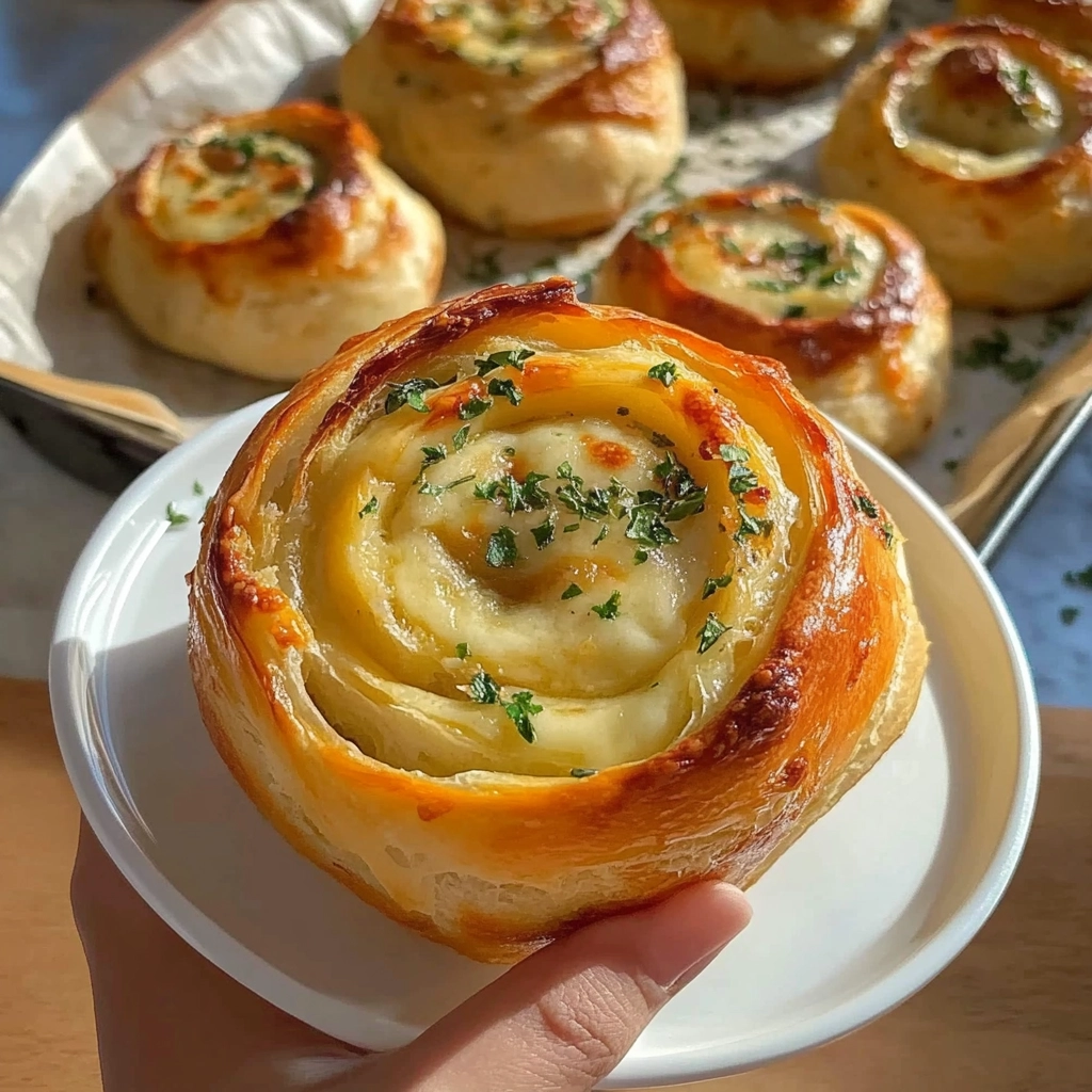 Buttery Cheese Garlic Rolls Recipe - Recipe Image