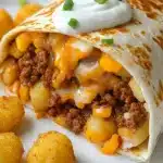Cheesy Potato Burritos Delight Recipe