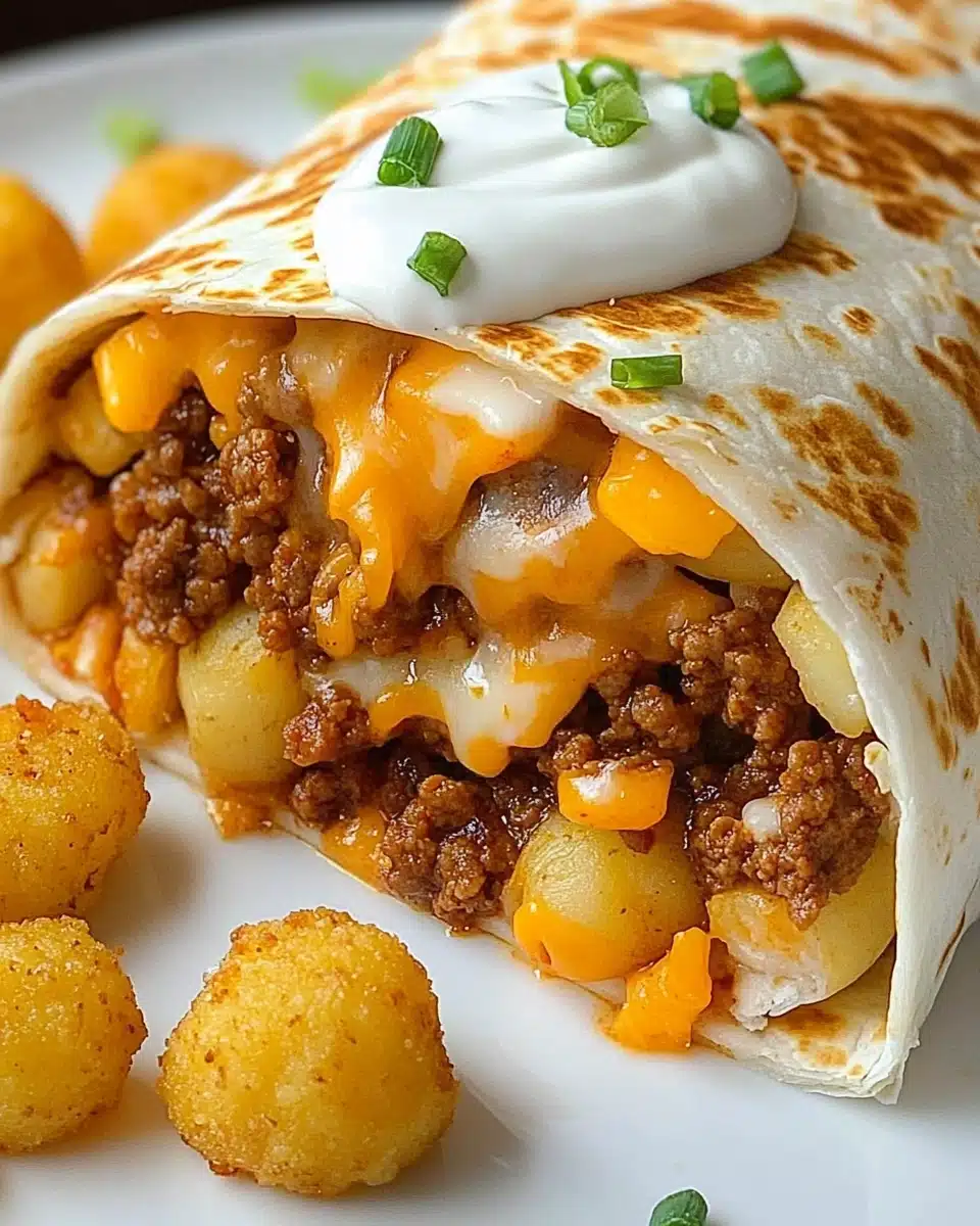 Cheesy Potato Burritos Delight Recipe