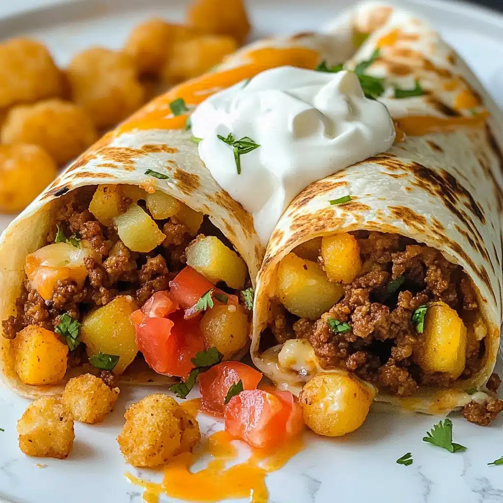 Cheesy Potato Burritos Delight Recipe - Recipe Image