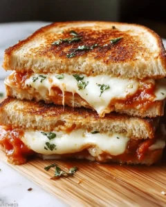 Lazy Chicken Parmesan Grilled Cheese Recipe