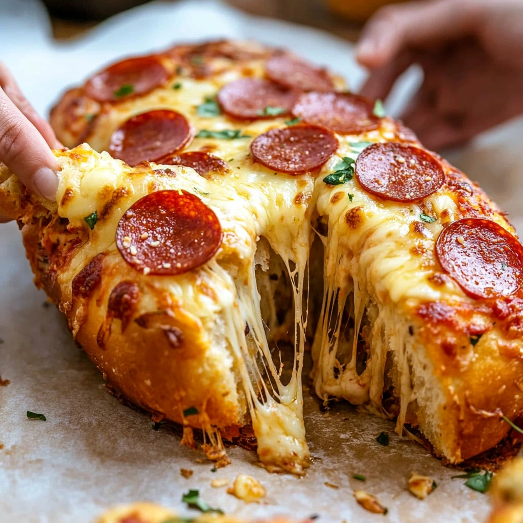 Pepperoni Pull Apart Bread Recipe - Recipe Image