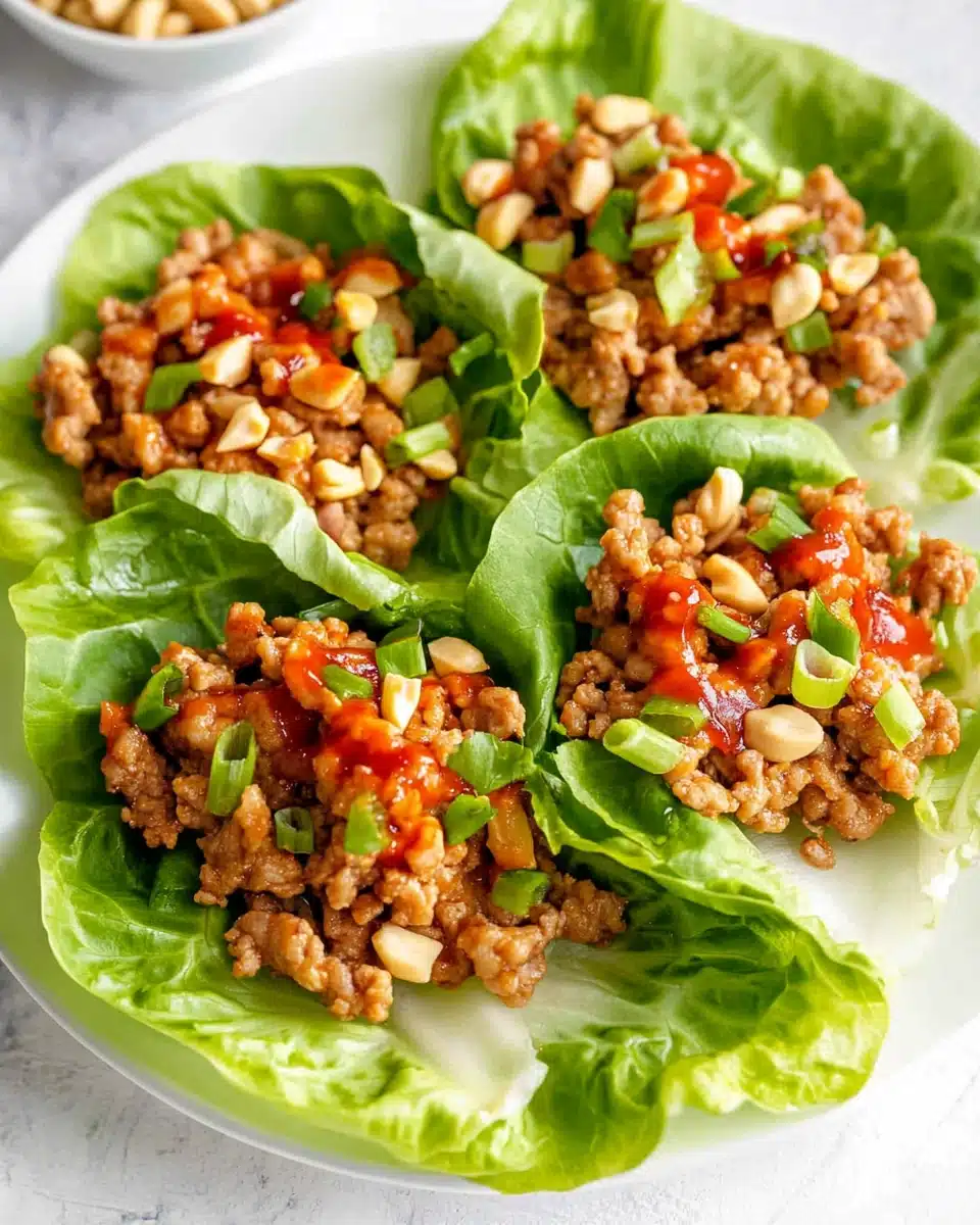 Healthy Chicken Lettuce Wraps Recipe