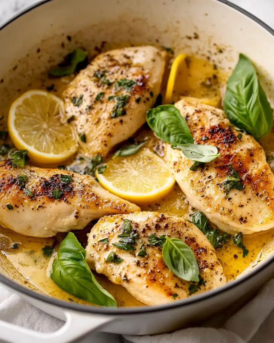 One-Pan Lemon Basil Chicken Recipe