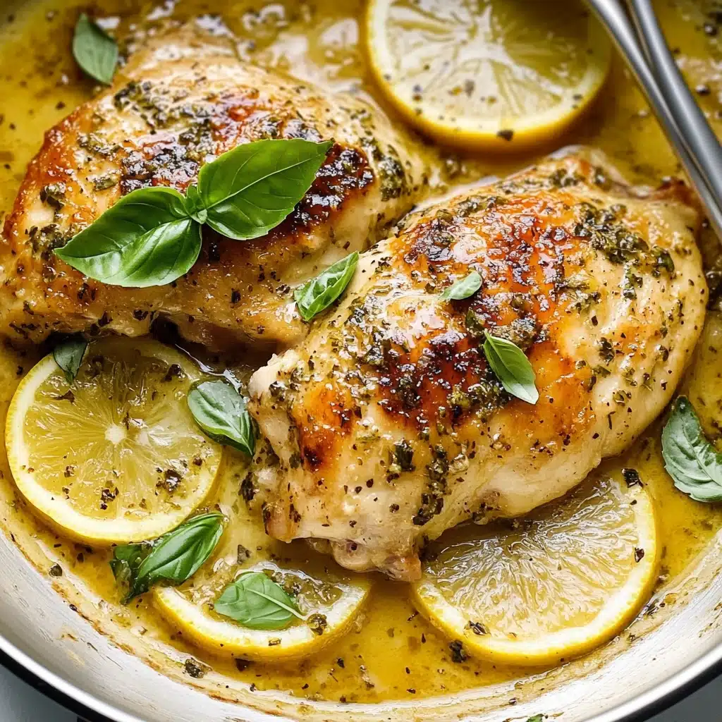 One-Pan Lemon Basil Chicken Recipe - Recipe Image