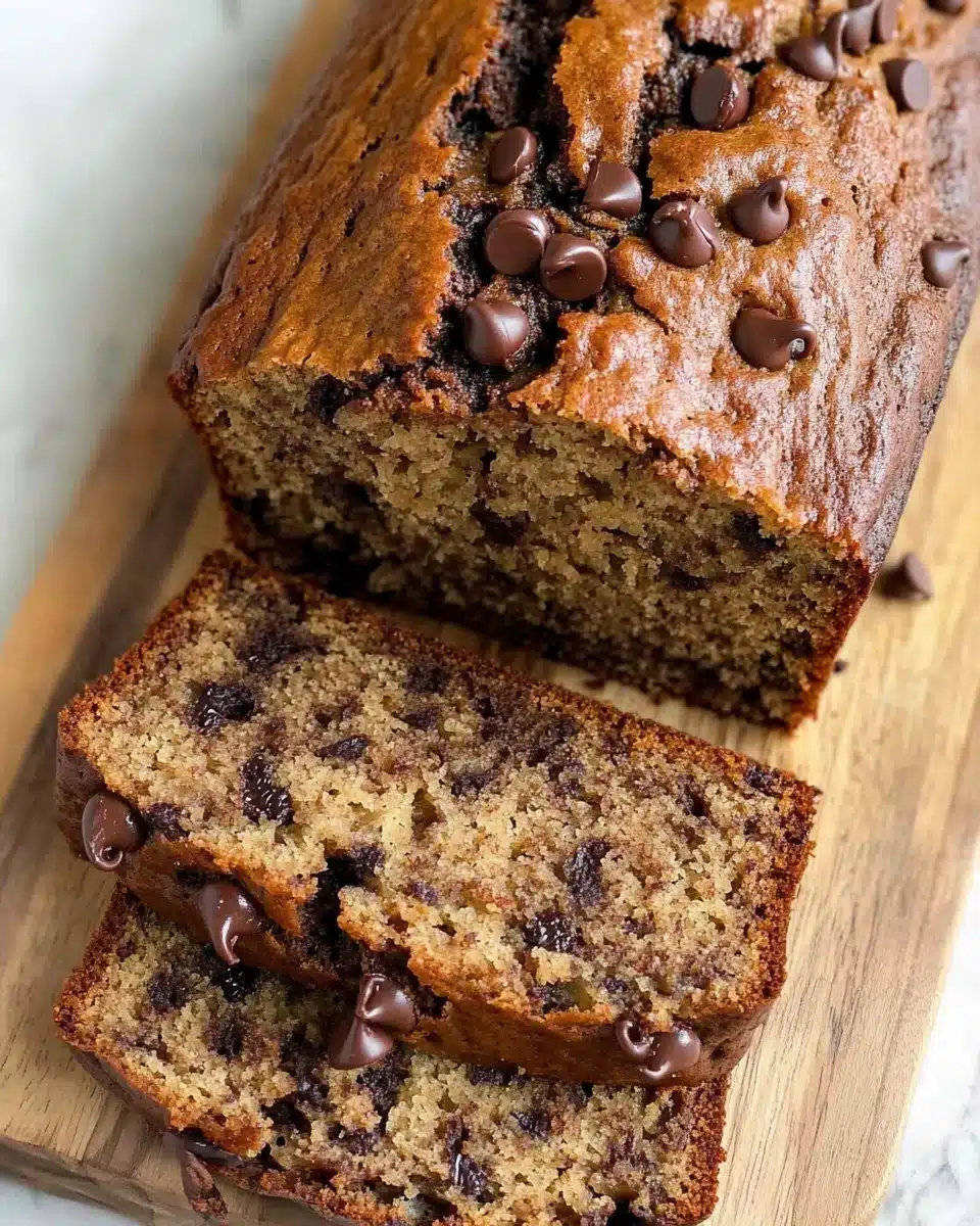 Easy Chocolate Chip Banana Bread Recipe