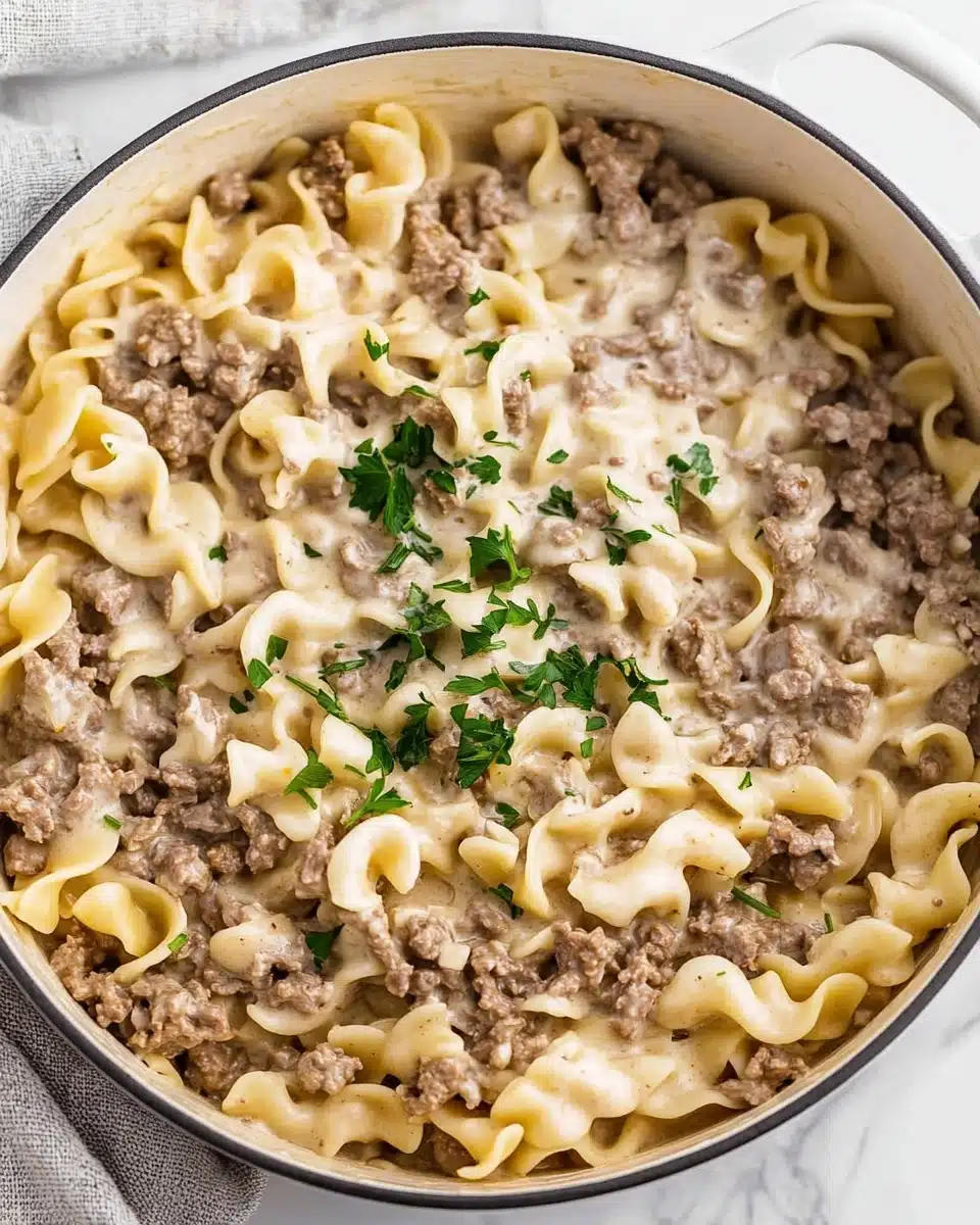 30-Minute Ground Beef Stroganoff Recipe
