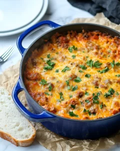 Cheesy Ground Beef and Potatoes Recipe