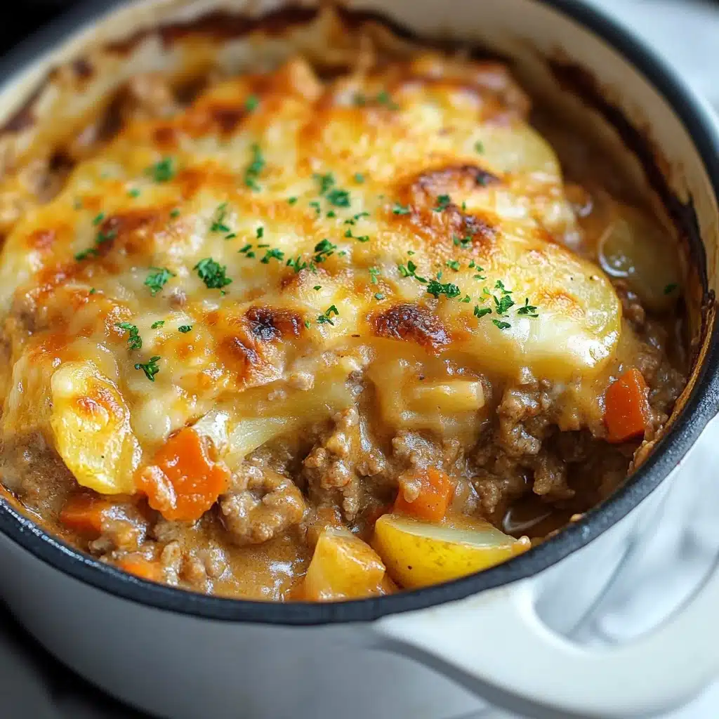 Cheesy Ground Beef and Potatoes Recipe - Recipe Image