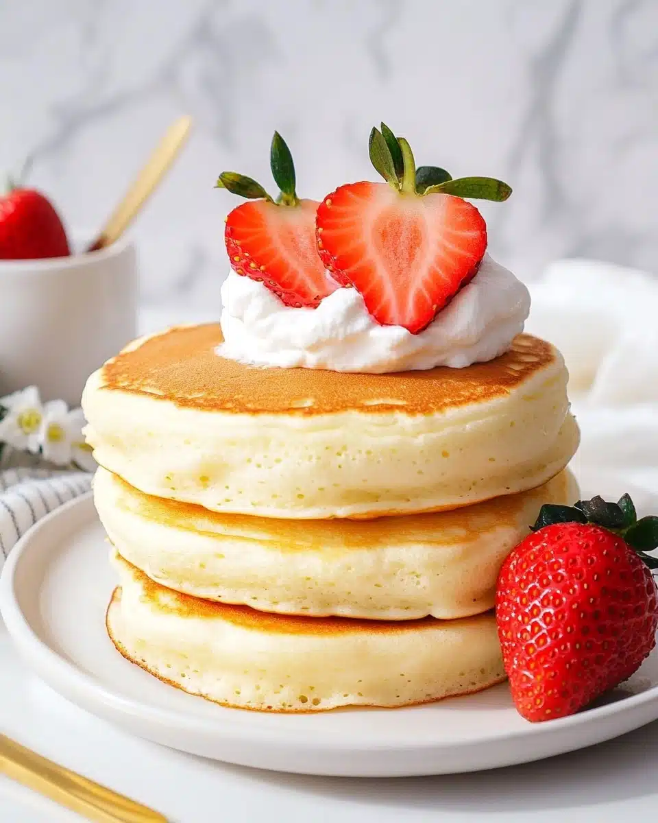 Fluffy Japanese Soufflé Pancakes Recipe