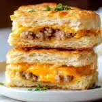 Sausage Cheese Butter Swim Biscuits Recipe