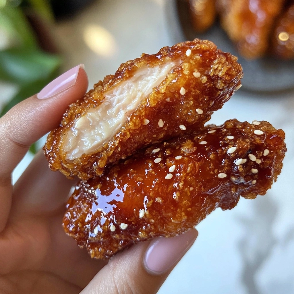 Korean Fried Chicken (Yangnyeom Chicken) Recipe - Recipe Image