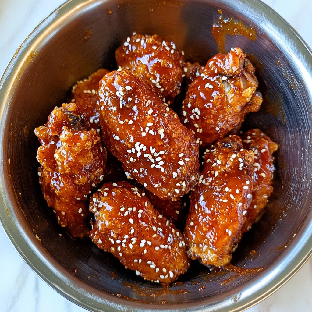 Korean Fried Chicken (Yangnyeom Chicken) Recipe - Recipe Image