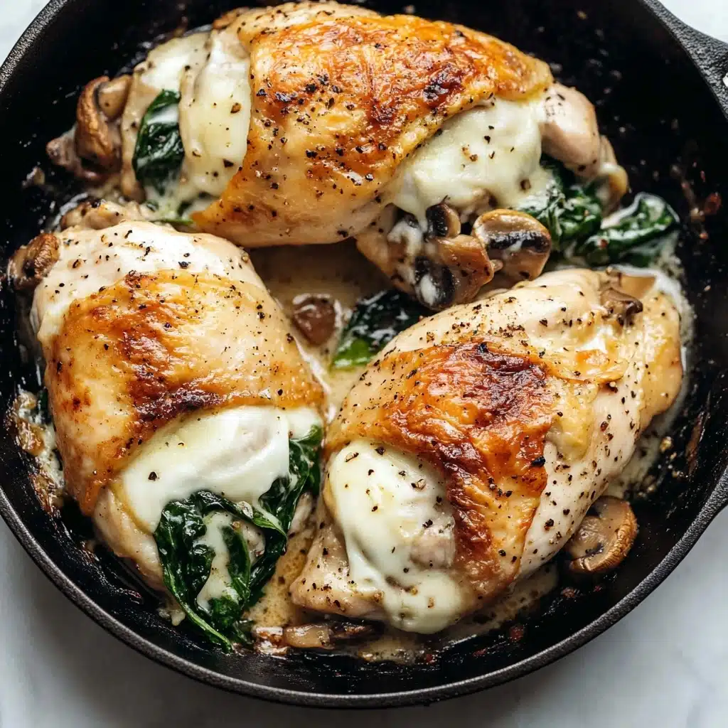 Spinach Mushroom Stuffed Chicken Breast Recipe - Recipe Image