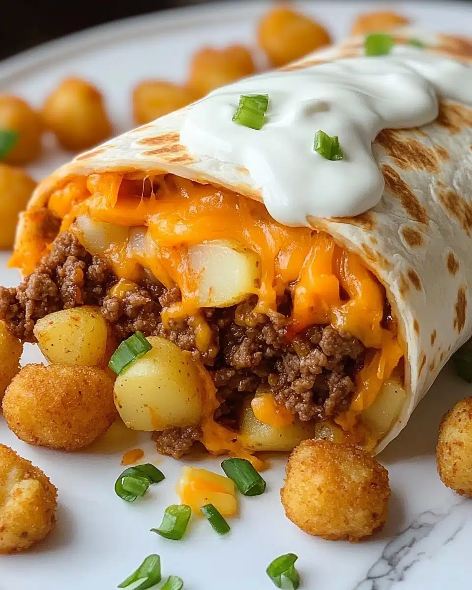 Cheesy Potato Burritos Recipe