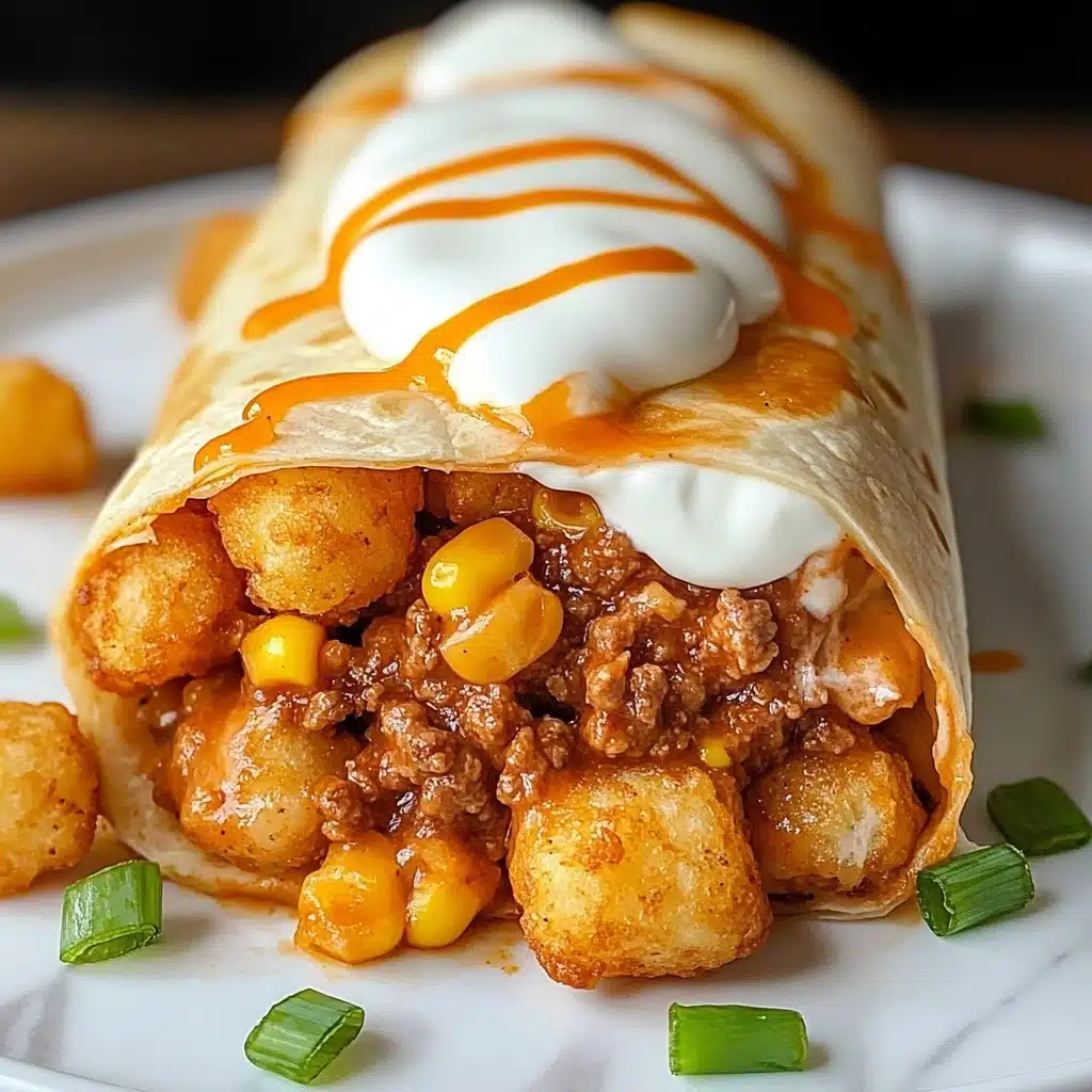 Cheesy Potato Burritos Recipe - Recipe Image