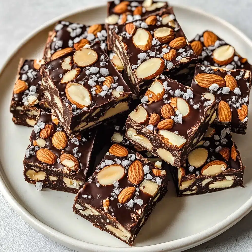Dark Chocolate and Sea Salt Nut Bars Recipe - Recipe Image