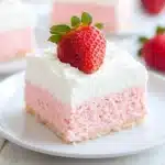 3 Ingredient No Bake Strawberry Cloud Cake Recipe