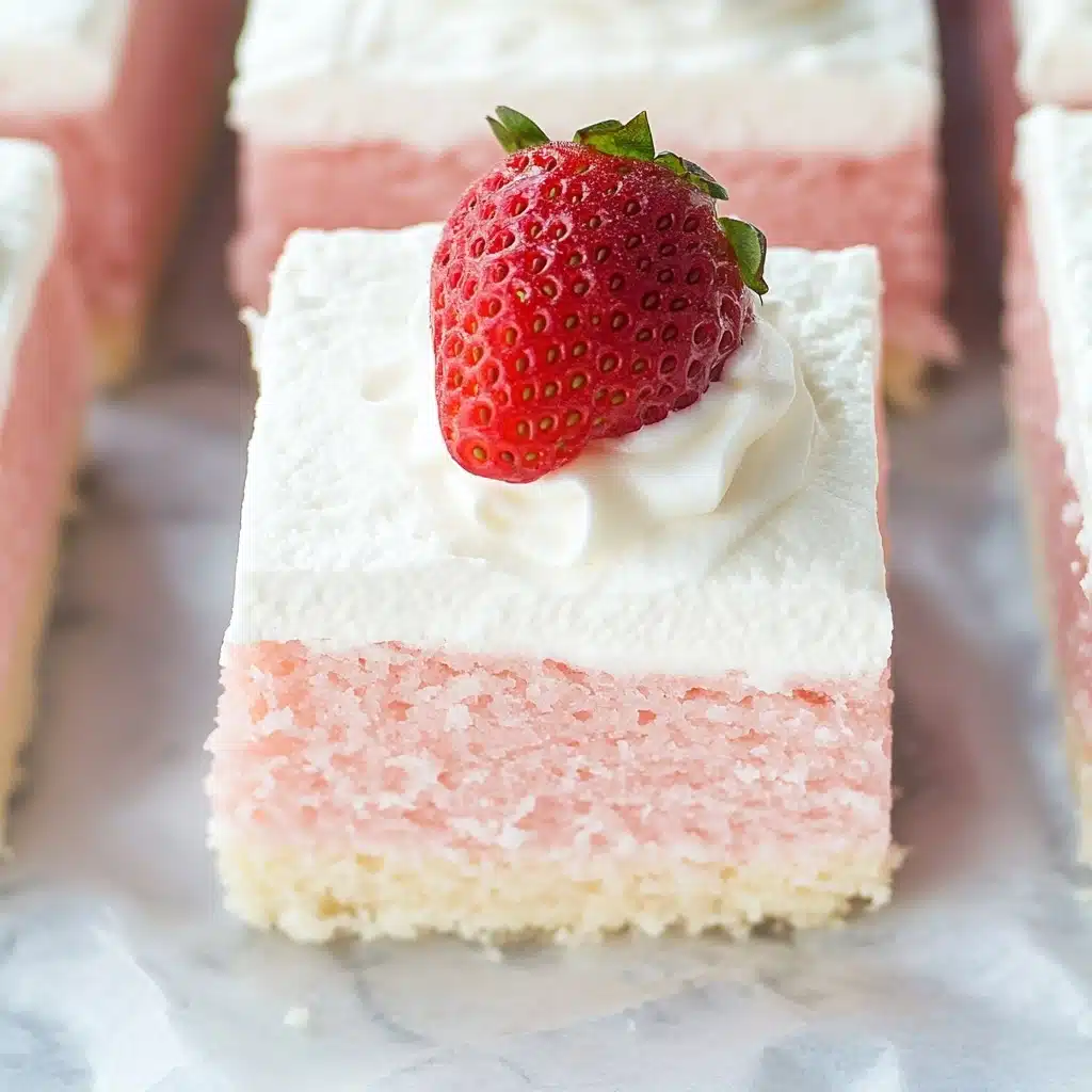 3 Ingredient No Bake Strawberry Cloud Cake Recipe - Recipe Image