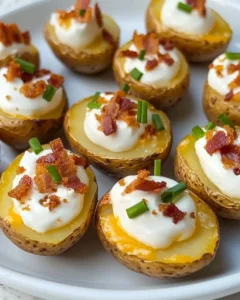 Mini Loaded Baked Potatoes Recipe