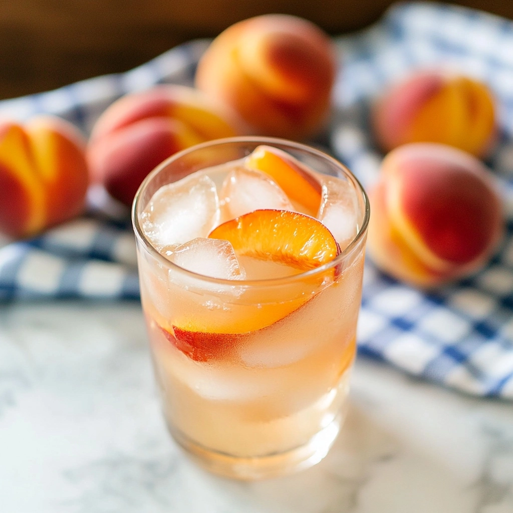 Homemade Peach Lemonade Recipe - Recipe Image