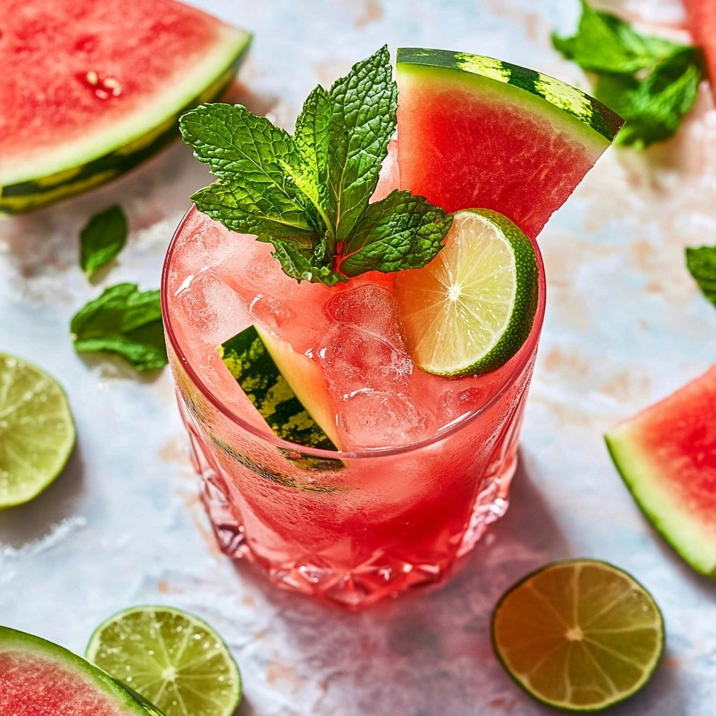 Watermelon Mojito Mocktail Recipe - Recipe Image